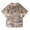 200g Cotton Personality Camouflage Short-sleeved Loose Shoulder 2020 spring and Summer New Printing Men's T-shirt
