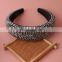 4.5cm Women's Handmade Crystal Headband Luxury Puff Diamond Fancy Rhinestone Hairband