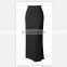 wholesale long skirts 100% polyester women solid color patchwork skirt for women