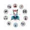 Garden tiller manual mini trencher environmental hand ploughing machine mini tiller cultivator