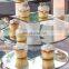 Hexagon mirror gold wedding christmas table centerpiece