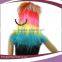 streak hair color cheap synthetic party punk wigs