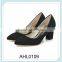 women low heel formal suede dress shoes with pointed toe