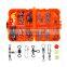 Amazon 141Pcs/Set Carp Freshwater Saltwater Fishing Tackle  Kit Combo Hooks Swivels Spinners Orange Box  Fishing Accessories Set