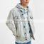 Quality mens casual cotton jacket fabric denim short jeans jacket for men