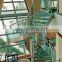 Custom Designs Indoor Tempered Glass Railing Treads Spiral Staircase