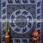 Indian Tapestry Cotton Gray Mandala Elephants Vintage Wall Hanging Tapestries Throw Bedsheet