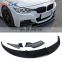 Gloss Black PP material Car Bumpers MP style  Front Lip For BMW 3 series F30 M sport 320i 328i 335i 2012-2018