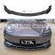 2017-2021 Accessories Carbon Fiber Body Kit Black Front Lip For Tesla Model 3