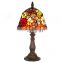 wholesale 8"W Butterfly Flowers Stained Glass Tiffany Style Table Desk Lamp, Zinc Base!