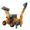 Multi purpose farm mini tractor backhoe front end loader for sale