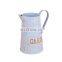New Design Wholesale Home Decorative Garden Plants Antique White Color Metal Painting Flower Pots With Spout Flower Vase