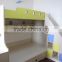 wooden kid double deck bed bunk bed with drawer stairs customized enviromental furniture