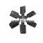 Sprint Cars 6-Blade Black Steel Fan 17 Inch Mechanical Cooling Fan Auto Cooling System Parts