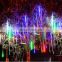 50cm 8 Tubes Drop Icicle Snow Falling Raindrop Cascading Lights Waterproof Meteor Shower Rain Lights For Wedding Party Christmas