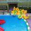 0.9mm PVC Tarpaulin Colorful Inflatable land Amusemet Park for sale