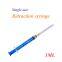 Single-use Retraction syringe