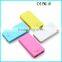 Rectangle colour power bank 6000mAh rechargable cell phone battery