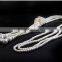 2015new women double pearl necklace jewelry Sweater chain