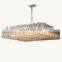 Hengzhi  Customize Dining Room Nine Lattice Glass Pendant Light  Living Room Light LATTICE SQUARE CHANDELIER