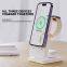 Multi-functional Foldable 3 in 1 Fast Wireless Charger Portable Fast wireless Charging Station For IPhone IWatch Airpods