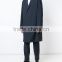 OEM celebrity fashion long black winter trench coats for men