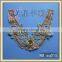 2016 most popular fashionable sequin net embroidery lace trim gorget