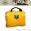 First aid emergency kit with home for wound dressings