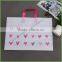 Custom Printed Square Bottom Plastic Shopping Bags with Handle