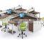 Modern Appearance Workstation Round Shape 4 Person Wooden Office Cubicle(SZ-WS929)