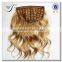 Wholesale half wig clip in hair extensions 100% human hair clip in hair extension
