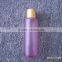 Glass cosmetic lotion bottle with pump and cap