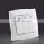 2015Nice design 3 gang 1 way electric wall switch/LED electric switch