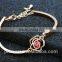 Wholesale Jewelry Women Fashion Cute Flower Crystal Party Chain Link Bracelets Bangles
