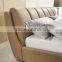 2014 fashion leather high class soft bed