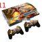 Skin Sticker Cover Decal For PS3 PlayStation Super Slim 4000 + 2 Controllers