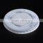 Plastic cold coffee cup lid with straws hole
