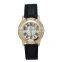 Classic Women Watch with Roman Number Stylish Snake Skin Leather Wristwatch