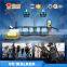Dynamic virtual reality running platform VR treadmill with interactive gun shooting game