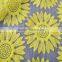Guangzhou fabric market sunflower embroidery african organza lace fabric