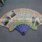 Polypropylene PP plastic custom printed folding hand fan 7 foldable fan promotional fan