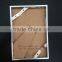 side brushed aluminium metal photo frame with FSC backboard