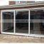 Big size 3 panel pvc sliding triple glass doors