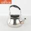 Portable metal kettle in 1.0/1.5/2.0L with durable moving bakelite handle stainless steel tea pot ACDHSH31-33