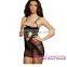 Black Open Cup Cutout Chemise with Thong lingeries babydoll