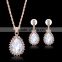 Wholesale Latest Design Fashion Necklaces Women Luxury Statement Diamond Jewelry Set SKJT0559