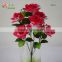 Artificial Flower Arrangement Red/ White In Pot For Grave/Memorial Vase