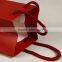  China Sample Free Wine Paper Packaging Bag Custom Made Wine Bottle Paper Bag With Nylon Handle