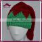 2015 New And Fashion Christmas Hat For Girl Faux Fur Pom Pom Knitted Crochet Winter Hat