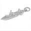 Zinc Alloy Charms Cruise Ship Charms 3 Dimensional Pendants for Bracelet